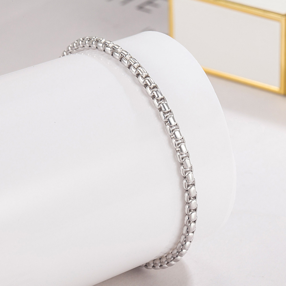 Men Accessories Chain And Bracelet - Bracciale unisex in argento sterling 925