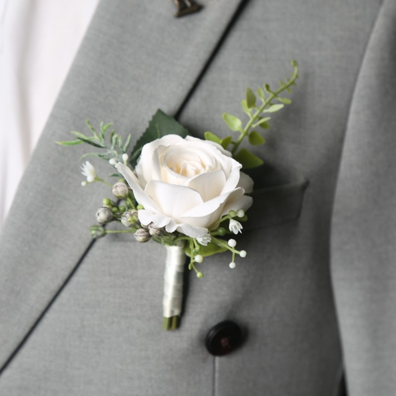 Men Accessories For Wrist - Abito da sposa Corpetto Uomo Fiore