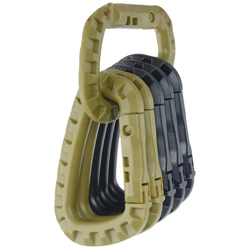 Keychain Multi Tool - Set di moschettoni tattici in plastica,
