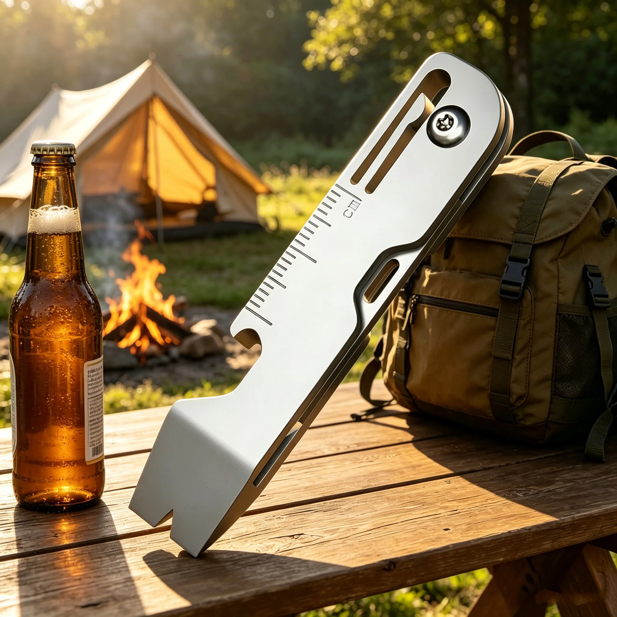Keychain Multi Tool - Coltello Pieghevole Multifunzione in Lega di