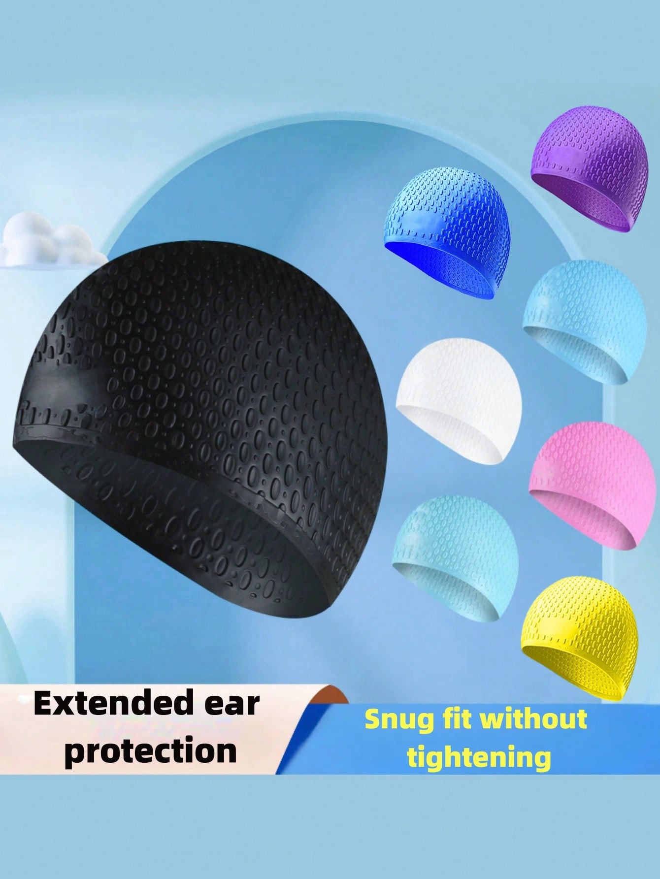 Men'S Accessories Essentials - Cuffia da nuoto grande in silicone