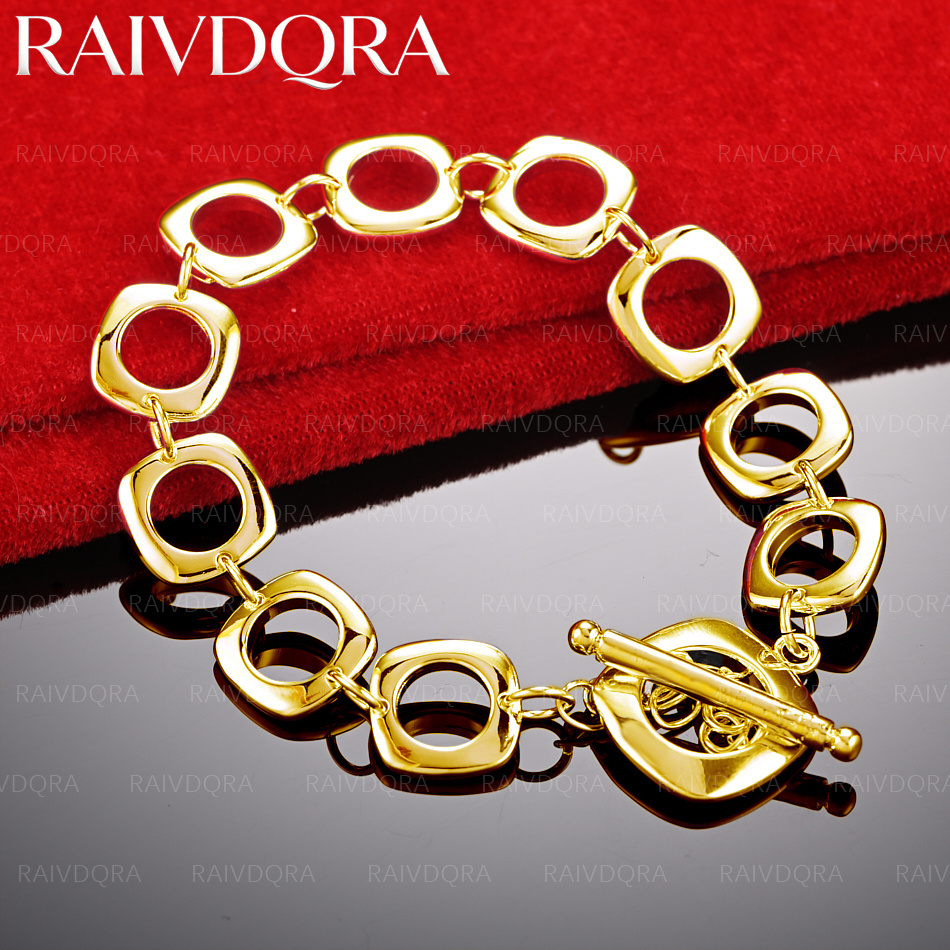 Men Accessories Chain And Bracelet - Bracciale a catena rotonda placcato oro