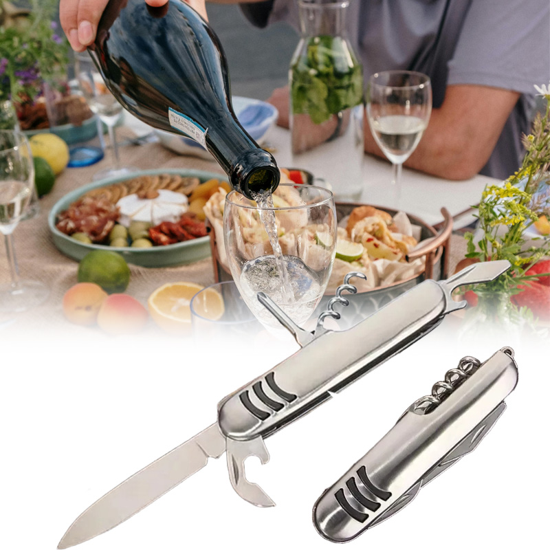 Keychain Multi Tool - Coltello multiuso 5 IN 1 Coltello