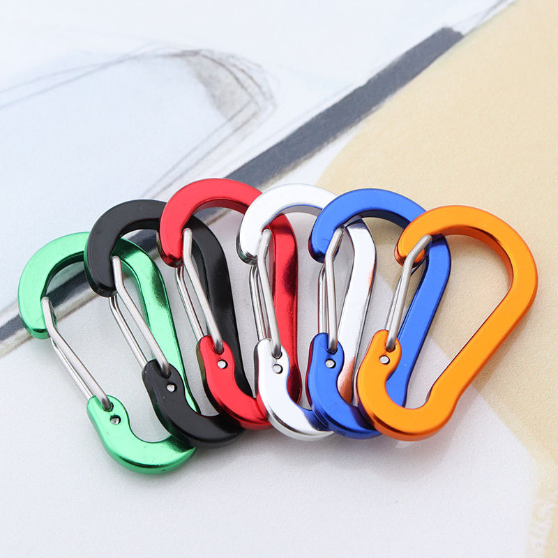 Keychain Multi Tool - 6 pz moschettone portachiavi portachiavi pesca