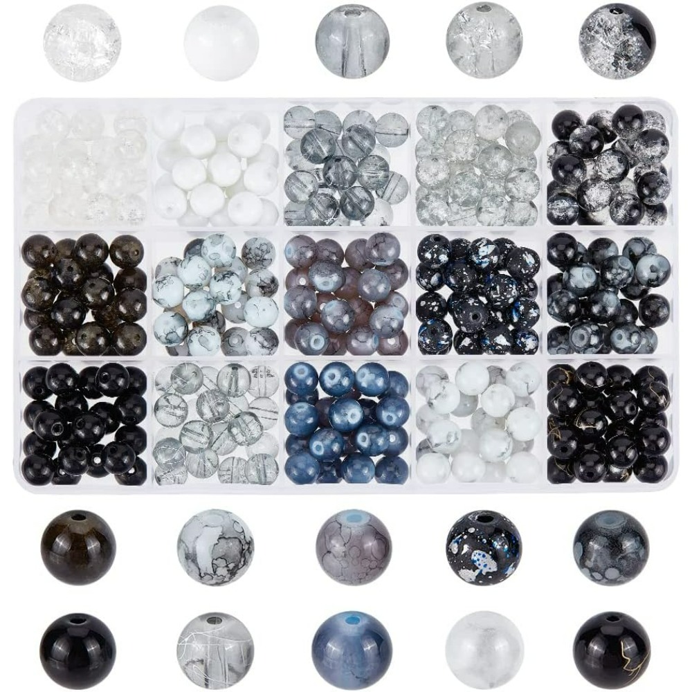 Men Accessories Jewellery - 300 pz 8mm Perle di Vetro