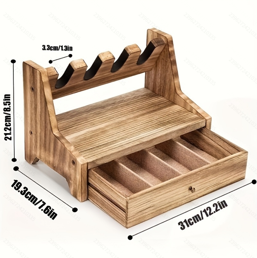 Men Accessories In Store - Supporto per pistola in legno massello