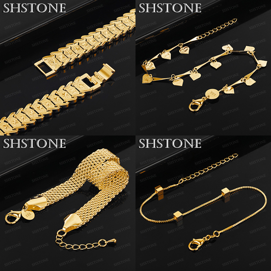 Men Accessories Chain And Bracelet - Hot 18k oro maglia catena cuore