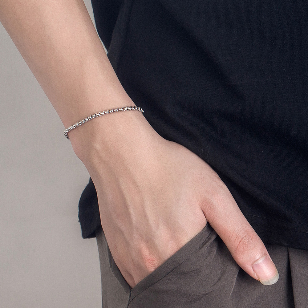 Bracciale unisex in argento st - Men Accessories Chain And Bracelet recensione e prezzo