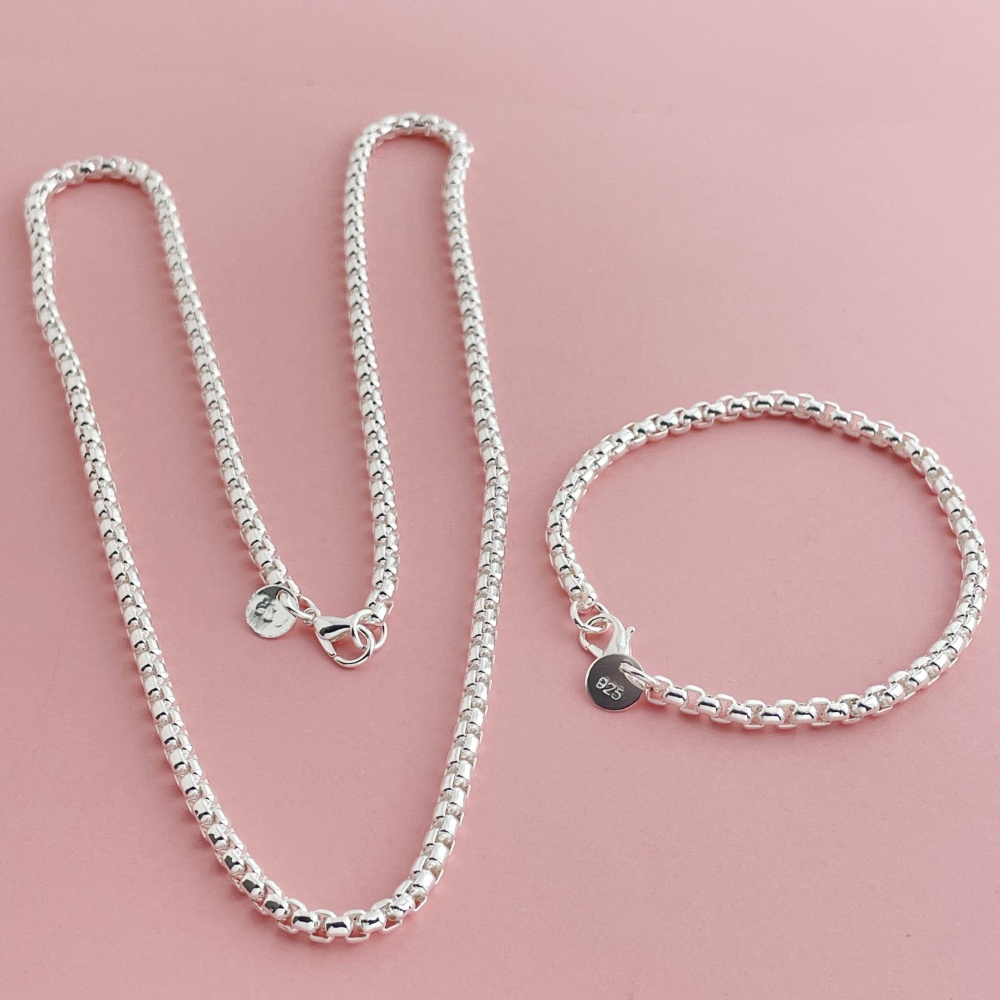 Set di gioielli con collana in - Men Accessories Chain And Bracelet recensione e prezzo
