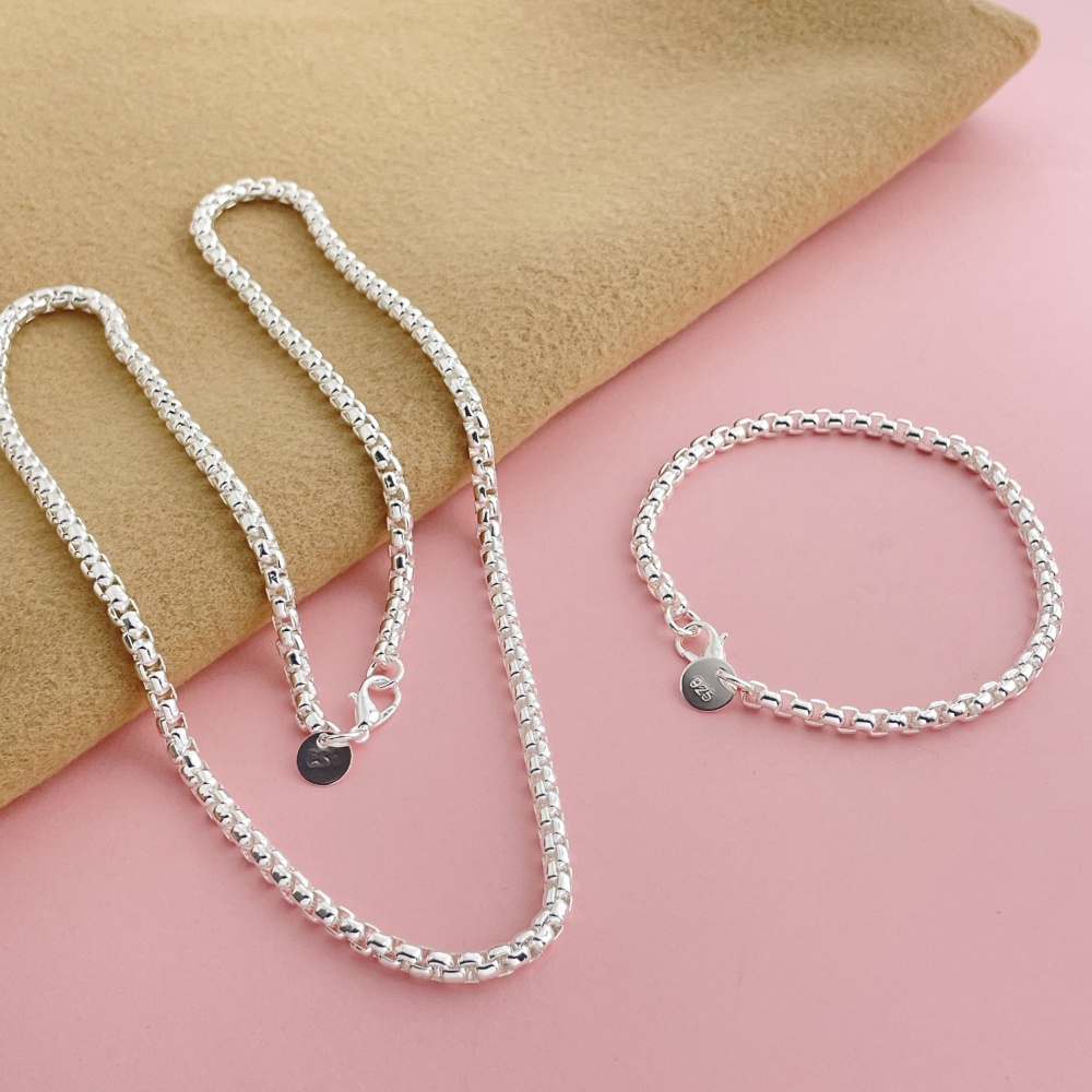 Set di gioielli con collana in - Men Accessories Chain And Bracelet recensione e prezzo