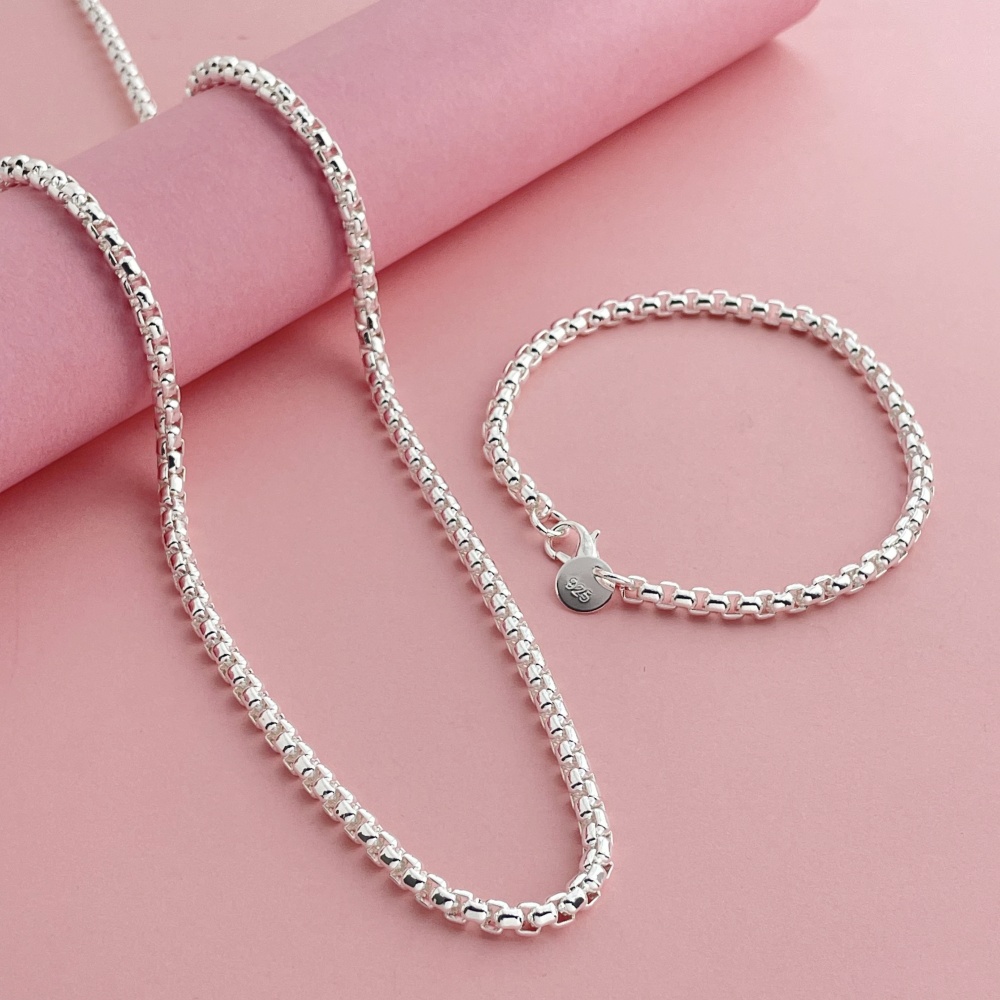 Set di gioielli con collana in - Men Accessories Chain And Bracelet recensione e prezzo