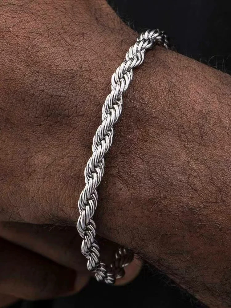 Bracciale a catena intrecciata - Men Accessories Chain And Bracelet recensione e prezzo