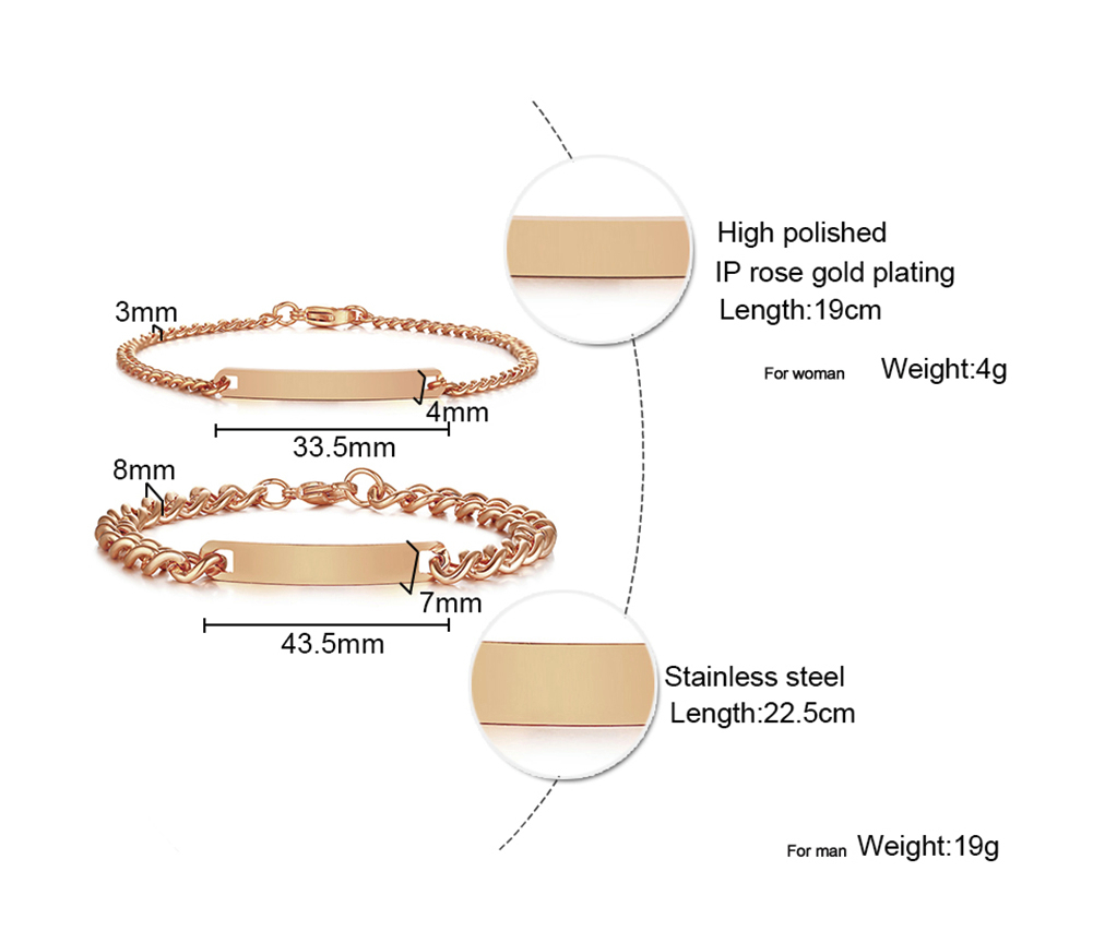 Targhetta Id Tag Bar bracciale - Men Accessories Chain And Bracelet recensione e prezzo