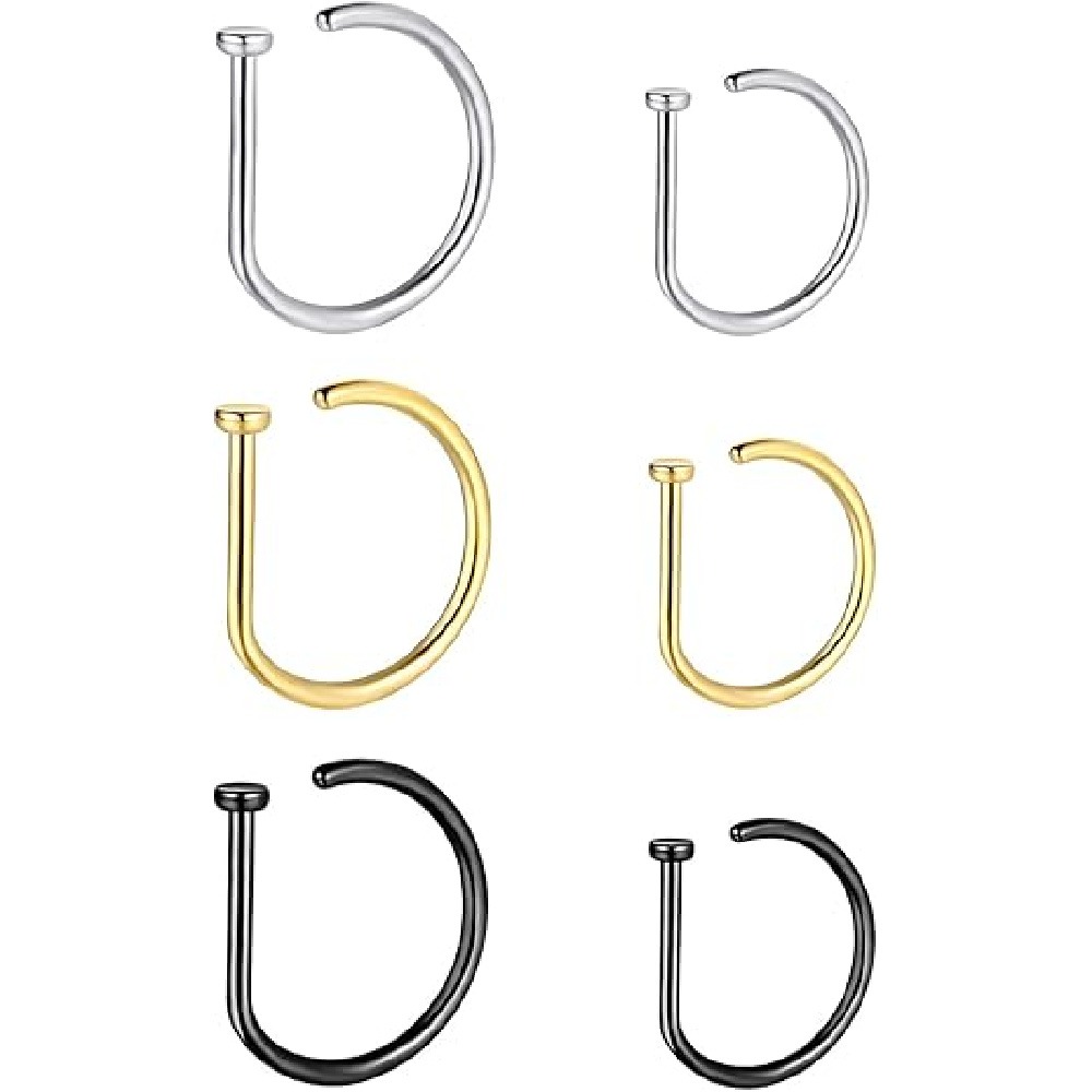 Set di 4 Anelli per Naso a For - Men Accessories Collection recensione e prezzo