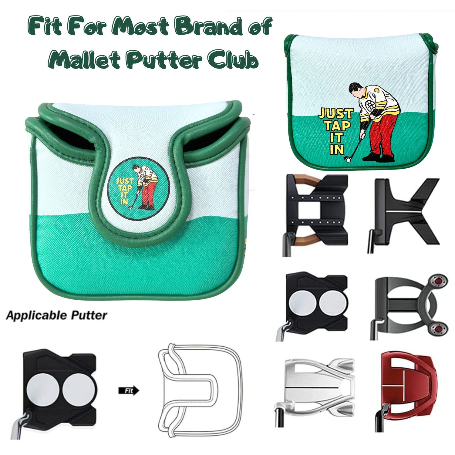 Funny PU Leather Golf Putter C - Men'S Accessories Essentials recensione e prezzo