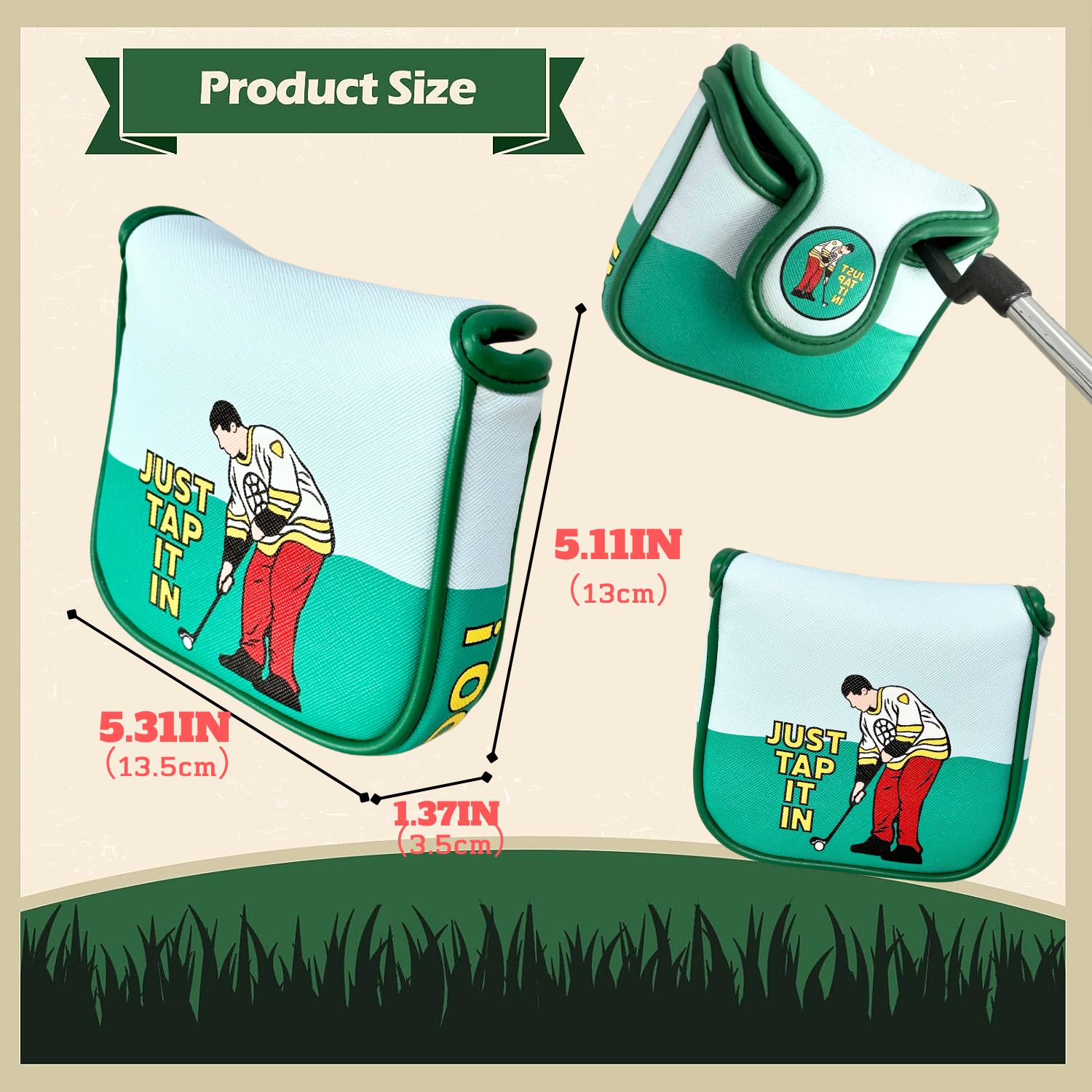 Funny PU Leather Golf Putter C - Men'S Accessories Essentials recensione e prezzo