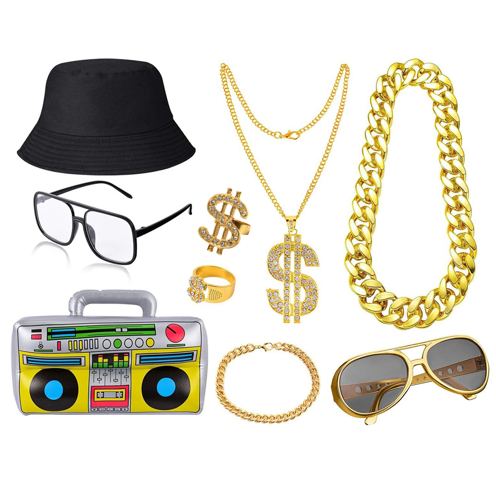 Kit costume hip-hop anni '80 e - Men Accessories Chain And Bracelet recensione e prezzo