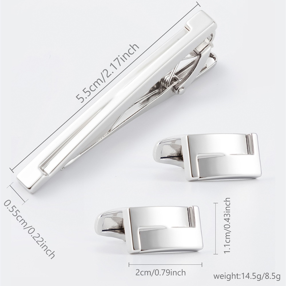 Set di Gemelli da Uomo Lucidi  - Men'S Accessories Essentials recensione e prezzo