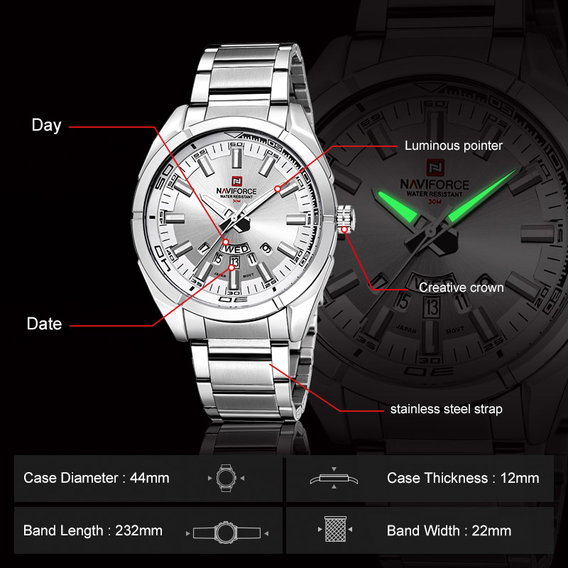 Orologi da Uomo NAVIFORCE, Imp - Men Accessories For Wrist recensione e prezzo