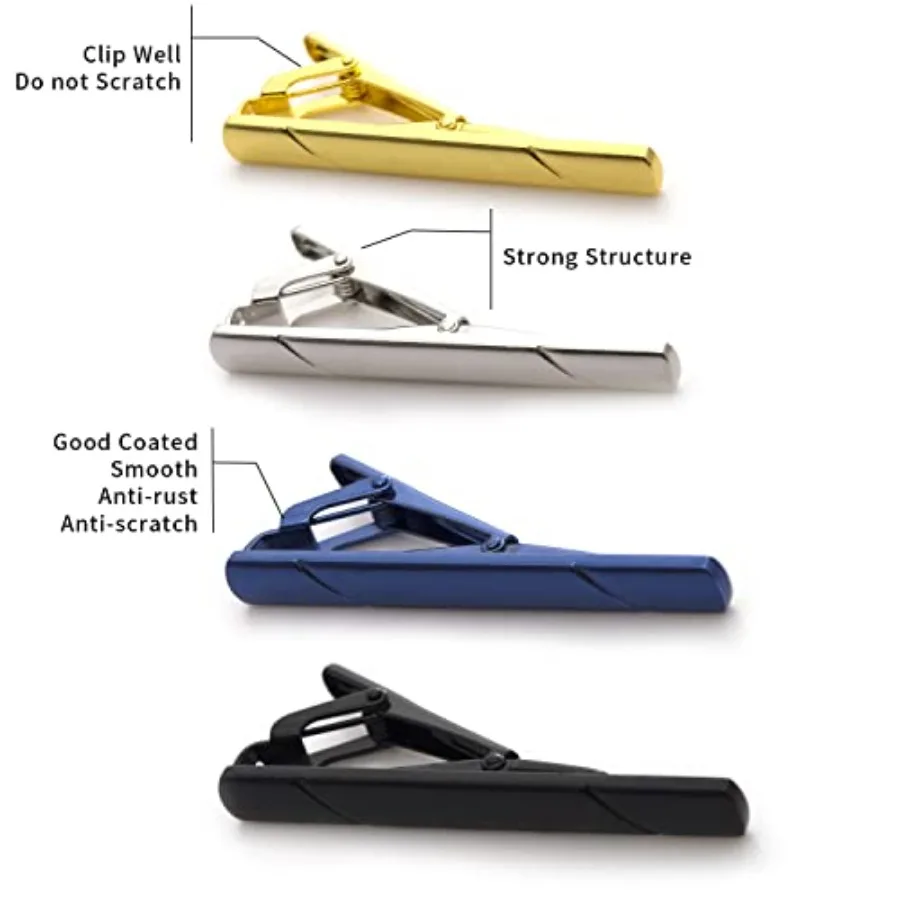 4 fermagli per cravatta da uom - Men Accessories Gift Box recensione e prezzo