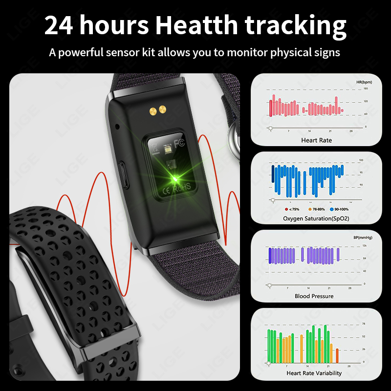 LIGE 100+ Sport Fitness Tracke - Men Accessories Jewellery recensione e prezzo