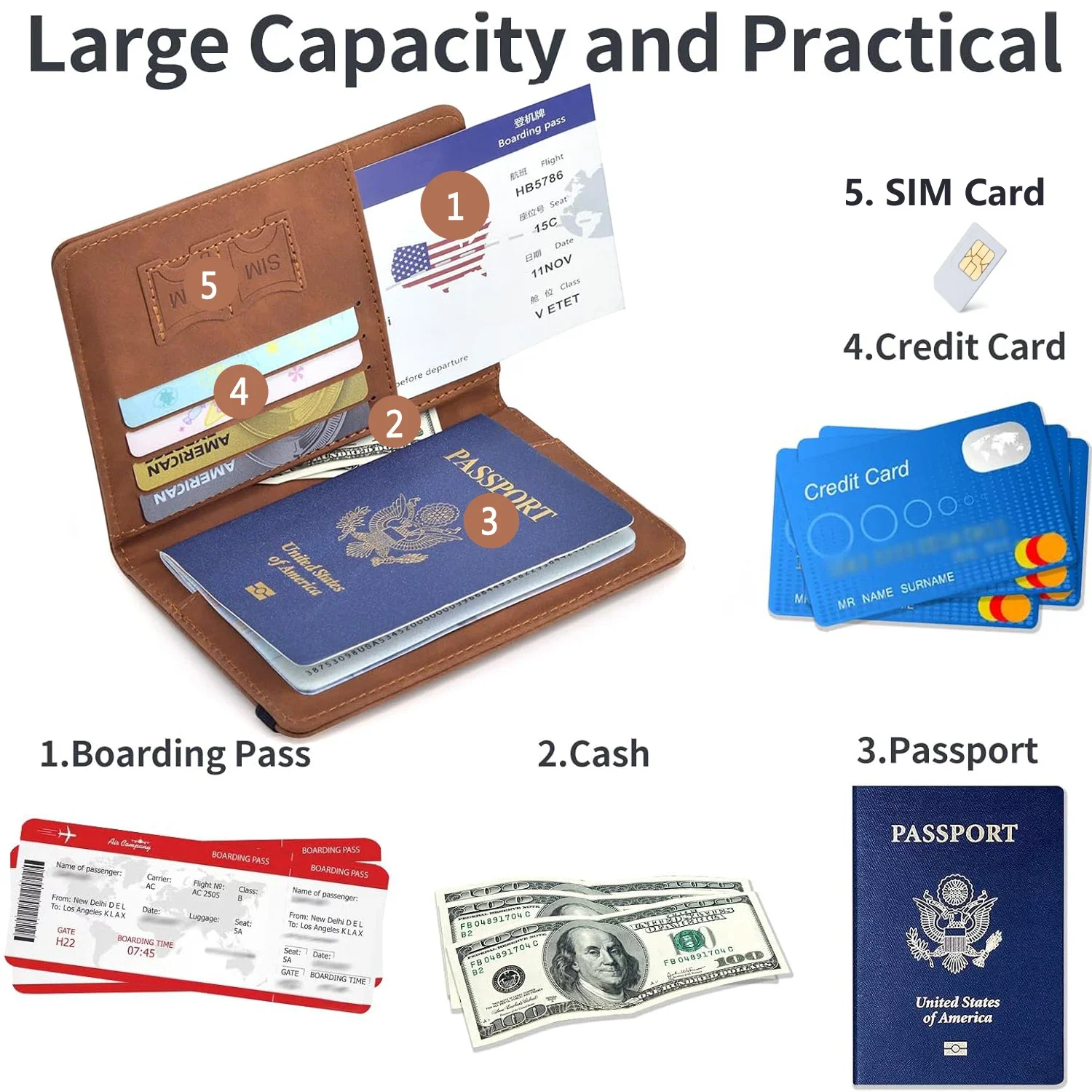 Porta passaporto per viaggi es - Men'S Accessories Essentials recensione e prezzo