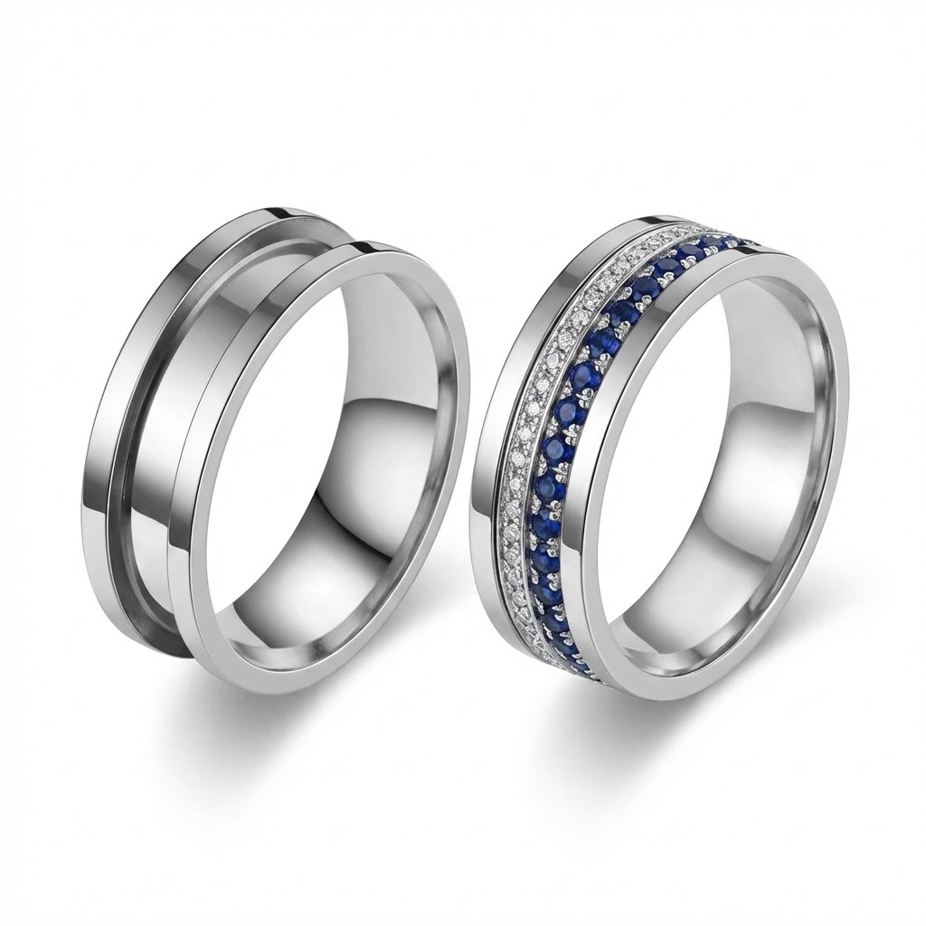 Set di 5 Anelli Grezzi Scanala - Men Accessories Jewellery recensione e prezzo